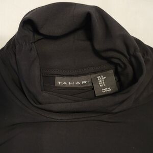 Tahari long sleeve scrunch turtleneck